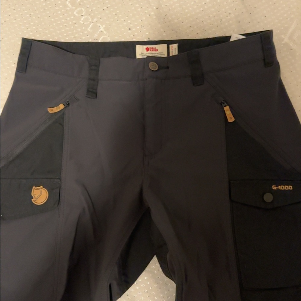 Fjallraven Black Cargo Pants for Outdoor Adventures